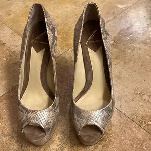 Brian Atwood platform open toe heel